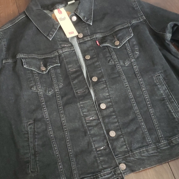 🆕️ LEVI'S Ex-Boyfriend's Trucker Fringe Jacket! - Picture 8 of 8